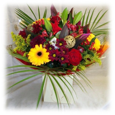 Floralies Christmas hand tied bouquet